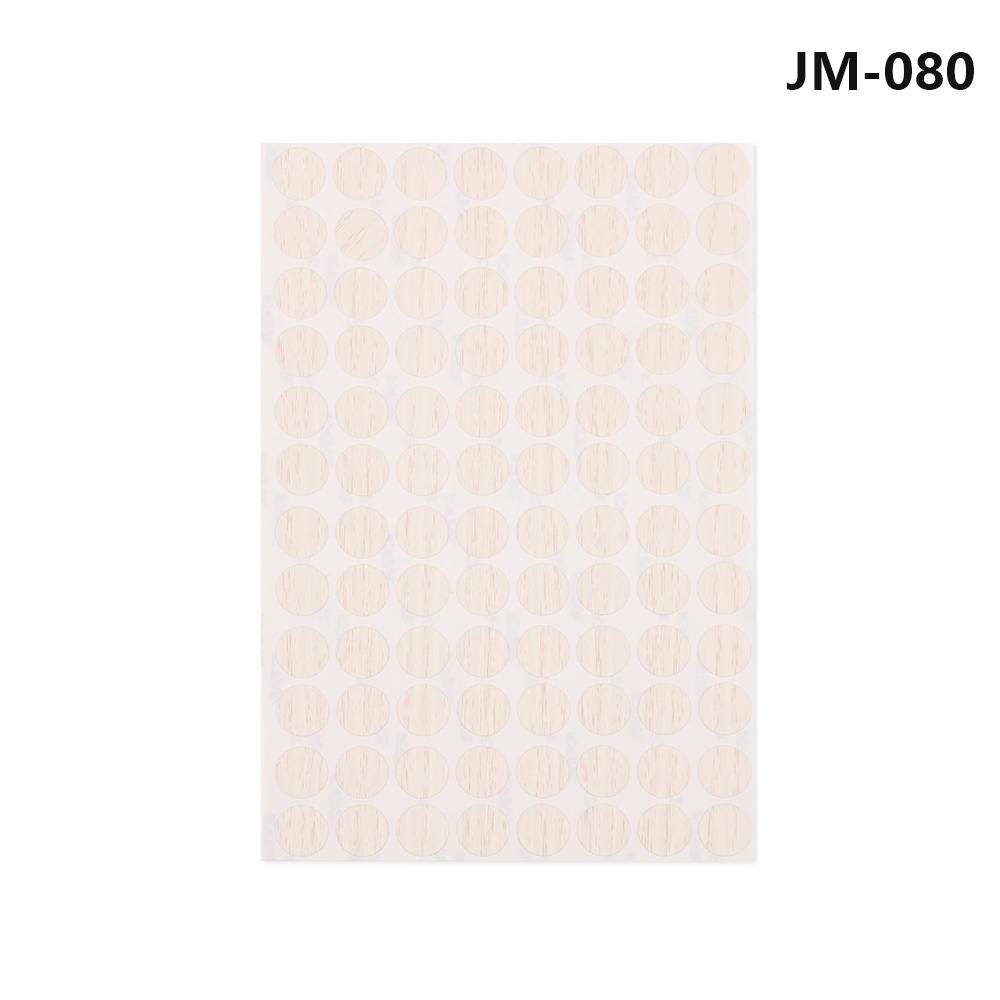 96Pcs/Sheet 15 Mm Meubels Schroef Cover Caps Stickers Zelfklevende Decoratieve Films Hout Ambacht Bureau Kast Ornament: JM-080