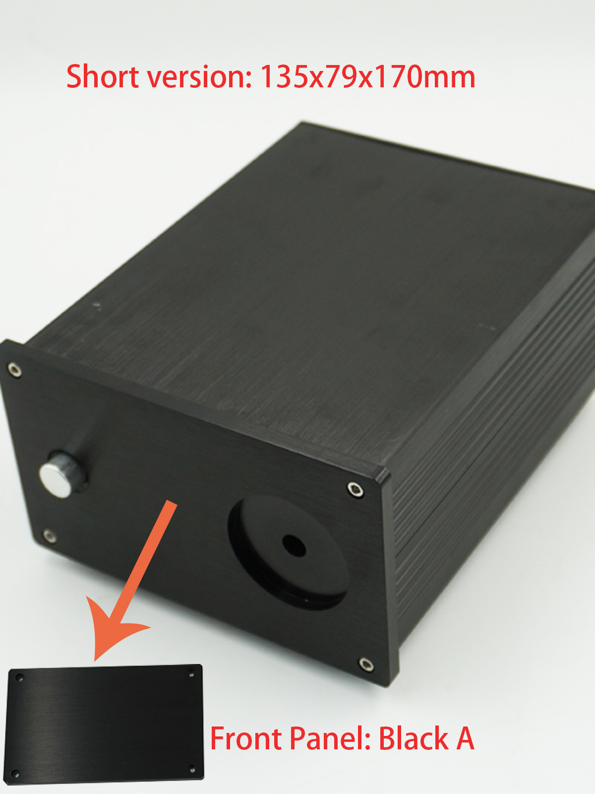 1Piece Aluminum DAC Tube Amplifier Split Power Supply Enclosure Mini AMP 126 Case Chassis Preamp Box PSU Headphone Amplifier Cha