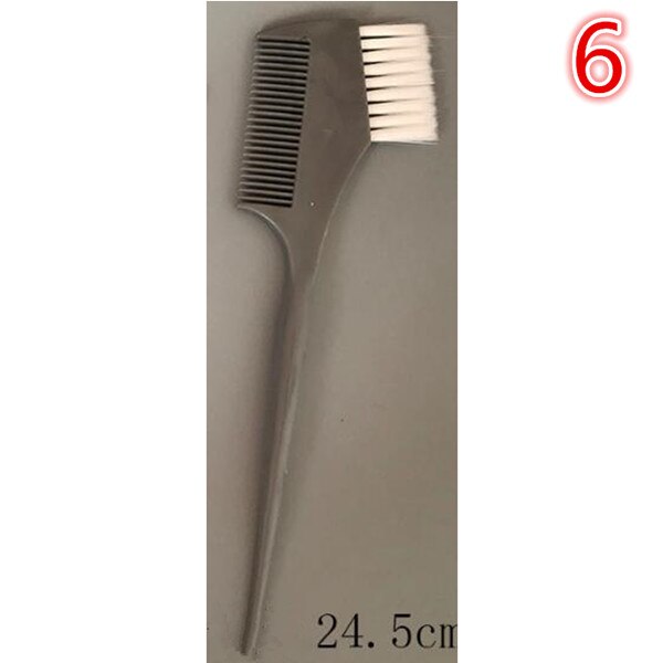 1 Pc Hair Dye Comb Home DIY Essential Tool Hairdressing Baking Oil Comb with Brush Dyeing Coloring: 6