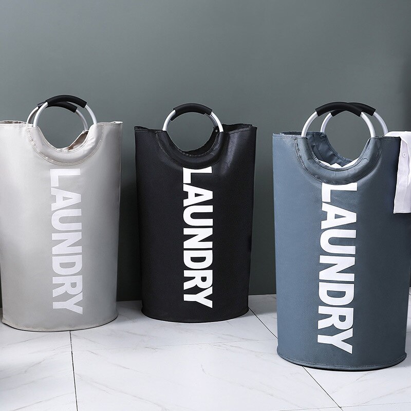 Oxford Doek Waszak Nordic Waterdichte Opvouwbare Wasmand Cilinder Grote Tassen Wassen Vuile Kleren Grote Volume Organizer