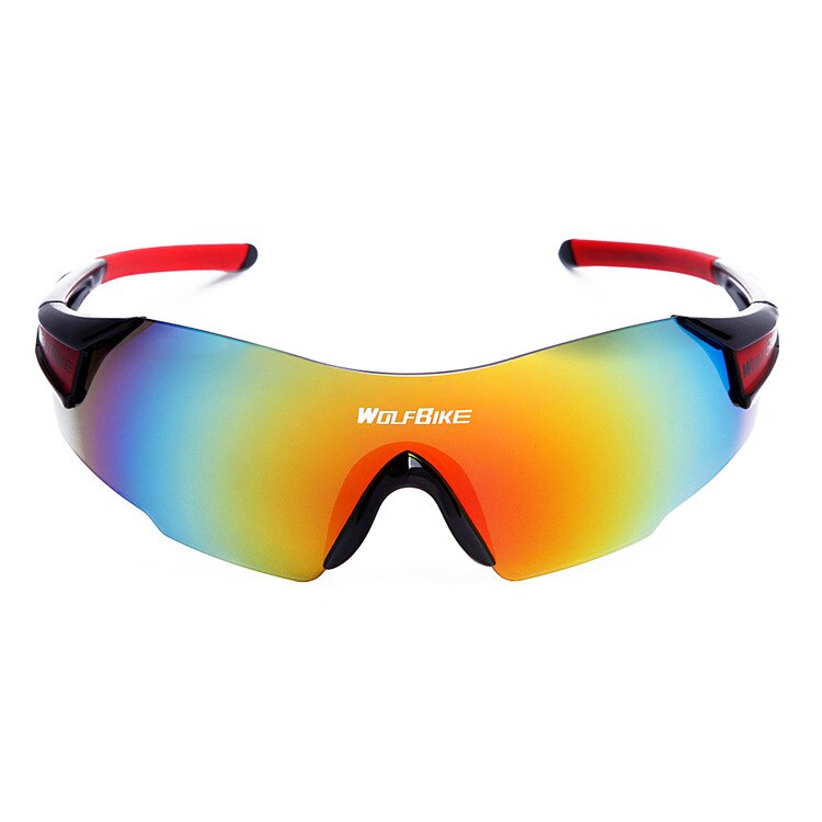 Wosawe grensoverschrijdende levering van goederen mountainbike racefiets hardloopfietsbrillen outdoorbrillen sportfietsbrillen: Byj 016 r zwart rood