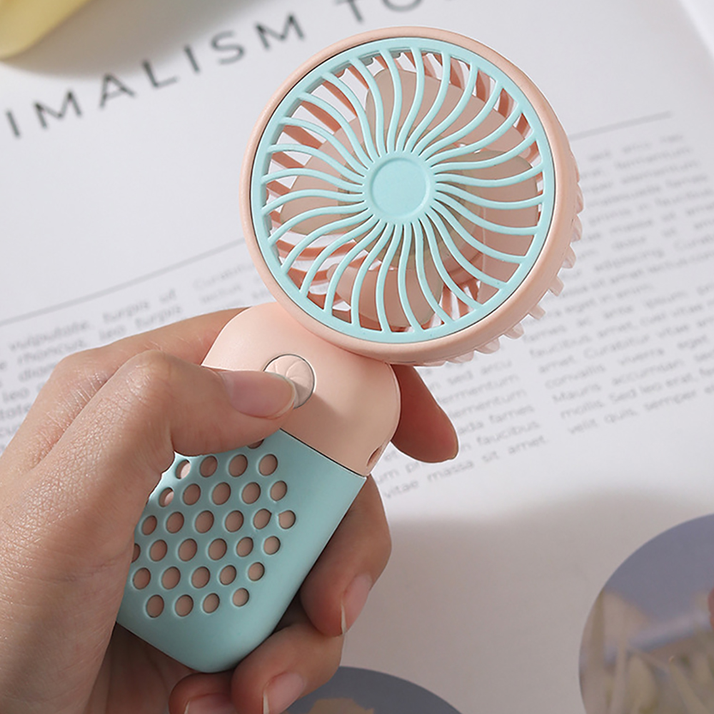 Mini ventilador portátil portátil, USB recarregável, esportes ao ar livre, refrigeração, tamanho de bolso, baixo ruído, presentes de estudante, novo, 2021, 1pc