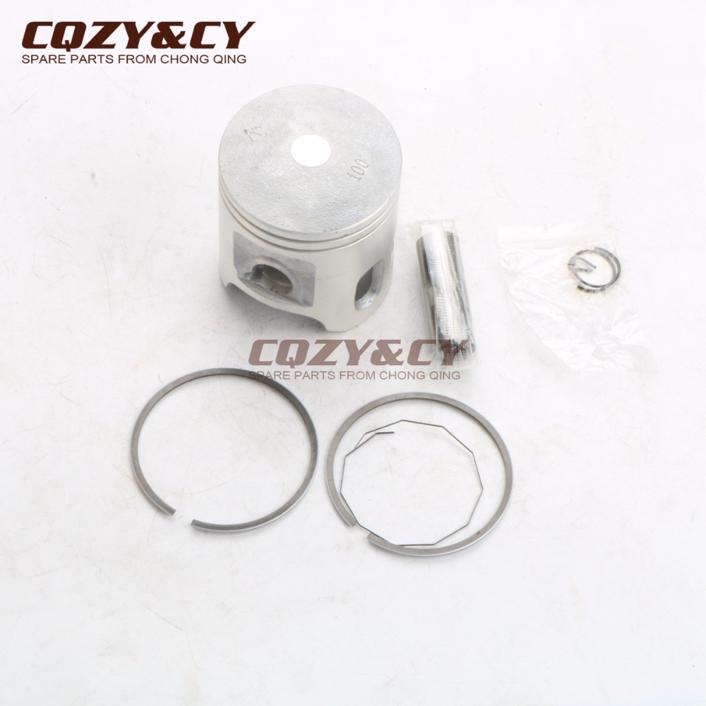117cc 56 millimetri kit Pistone Pistone & squillare per YAMAHA BWS 100 Gran asse100 AEROX100 AC NEOs 100 YQ100 YW100E YN100 2T Pistone pimi 14 millimetri