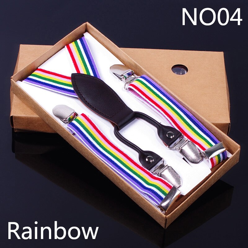 Deepeel 1pc 2*80cm Kids Elastic Suspenders Polyester Adjustable Clip-On Braces Suspender Child Jockstrap Costume Decoration: NO04