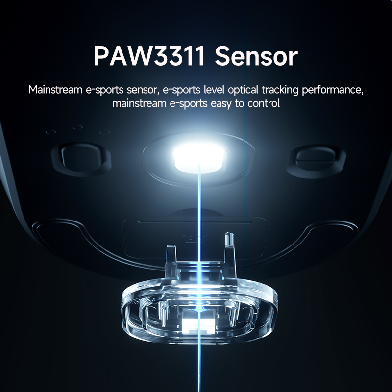 MCHOSE G3 souris de jeu Bluetooth 2.4G Paw3311 12000DPI Tri sans fil léger souris ergonomie Gamer ordinateur portable