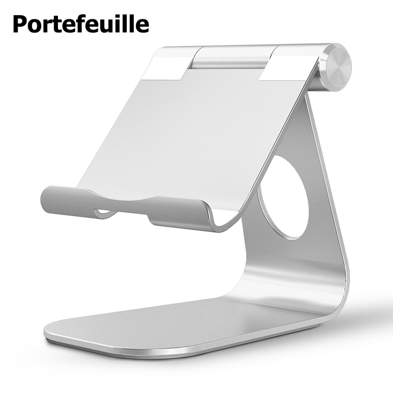 Tabletstandaard van aluminium, verstelbare houder voor ipad pro 10.5, 10.2 mini air 2, xiaomi iphone 11 xr , 8 7 e-reader, bed, luie ondersteuning