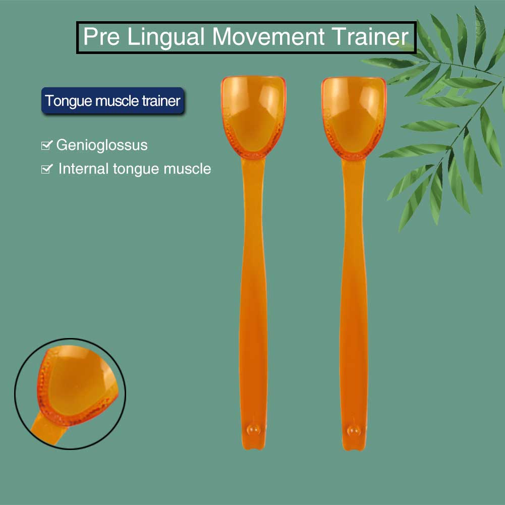 Cuchara de terapia del habla, entrenador de masaje muscular, lengua, rehabilitación del autismo, juego de herramientas de entrenamiento para mejorar la sabiduría, 4 piezas