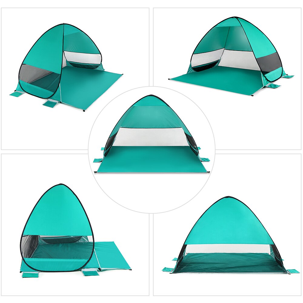 Automatic Pop Up Beach Tent Cabana Portable UPF 50+ Sun Shelter Camping Tent Fishing Hiking Canopy Outdoor Tent Awning