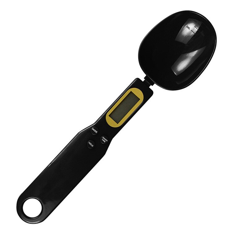 Cuchara medidora Digital con pantalla LCD, Mini báscula de peso para alimentos, herramientas de medición de cocina, 500g/0,1g: 01 black