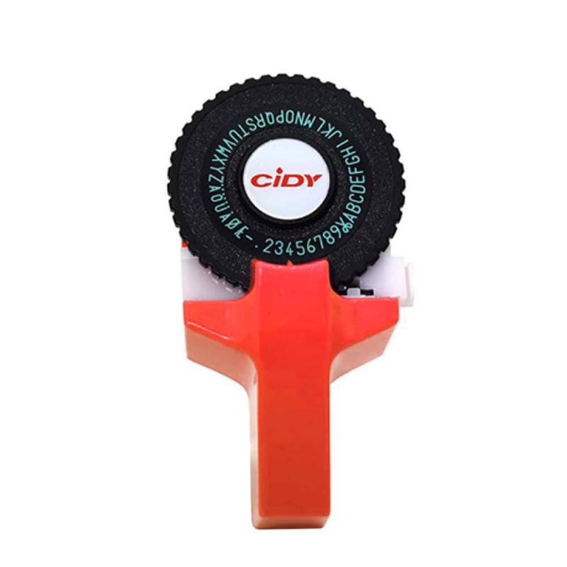 8 Colors Household Mini Portable Manual Label Machine Hidi C101 Embossing Machine Typewriter Hand Curtain Decorative Tape Paper: red
