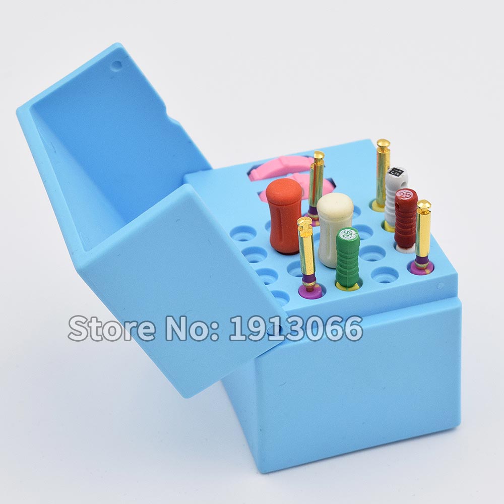 Dental Disinfection Autoclavable Endo Files Holder Box dental instrument 20 holes for Dental Dentist tool