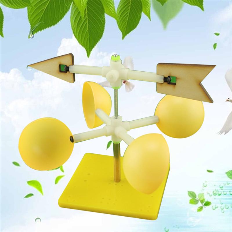 Windfahne Modell Wissenschaftliche DIY Montage Lustige Experiment Wind Anzeige Pädagogisches Spielzeug Modell Kit für Kinder