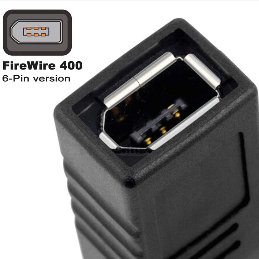 ERE FireWire 400 to 800 Adapter Converter IEEE 1394a 6-Pin Female to 1394b 9-Pin Male