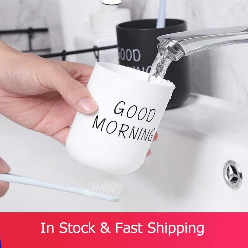 1pcs Simple Nordic Travel Portable Washing Cup Home Couple Plastic Good Morning Toothbrush Storage Cup Bathroom Tumbler Product