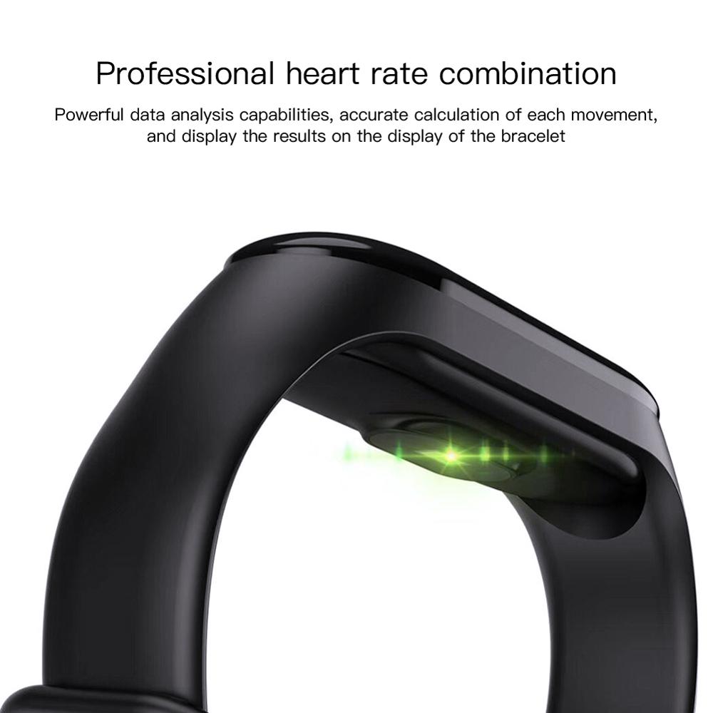Smart Horloge Scherm Smart Armband Stappenteller Hartslag Bloeddruk Informatie Push Smart Herinnering Waterdichte Armband