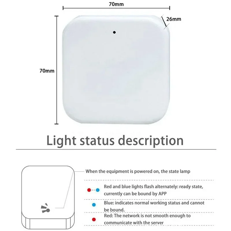 G2 TTlock Hub 2,4G WIFI Gateway für Smart Türschloss Bluetooth TTlock APP Remote Unlock Benutzer Mangement Hub