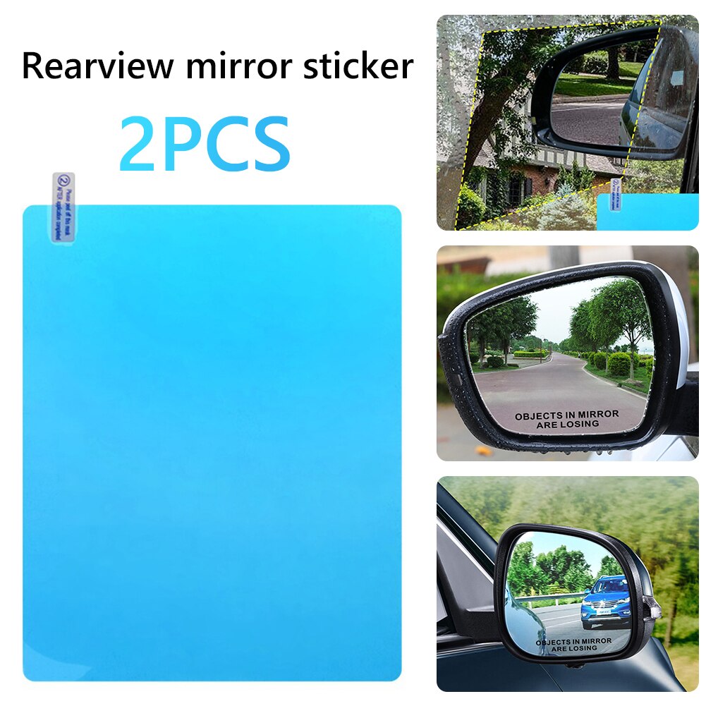 200X175Mm Auto Anti Fog Regendicht Beschermende Side Window Films + Reflecterende Deur Zijspiegel Graphics Stickers Styling decals