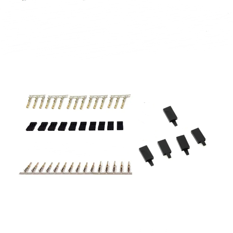 Connecteur de récepteur Servo Jr Futaba, 5/10 paires, prise avec serrure et bornes mâles et mâles et femelles plaquées or, Kit de broches à sertir pour batterie RC: YELLOW