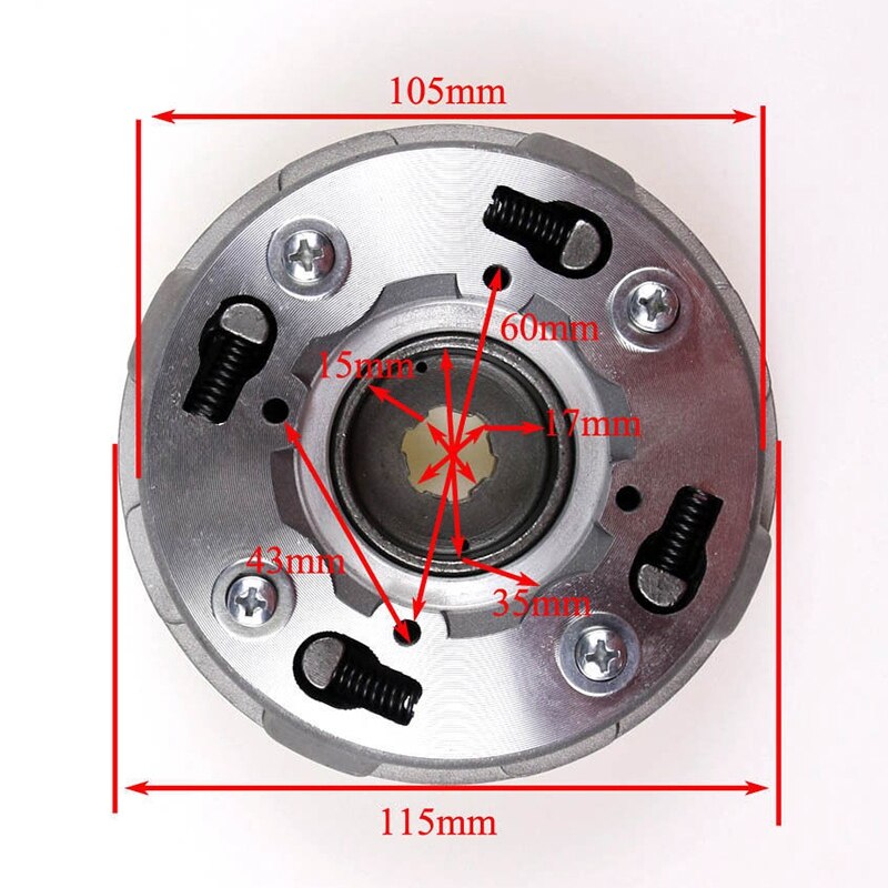 semi auto motor kløtsj montering til 70cc 110cc 125cc gruve quad skitt sykkel atv buggy