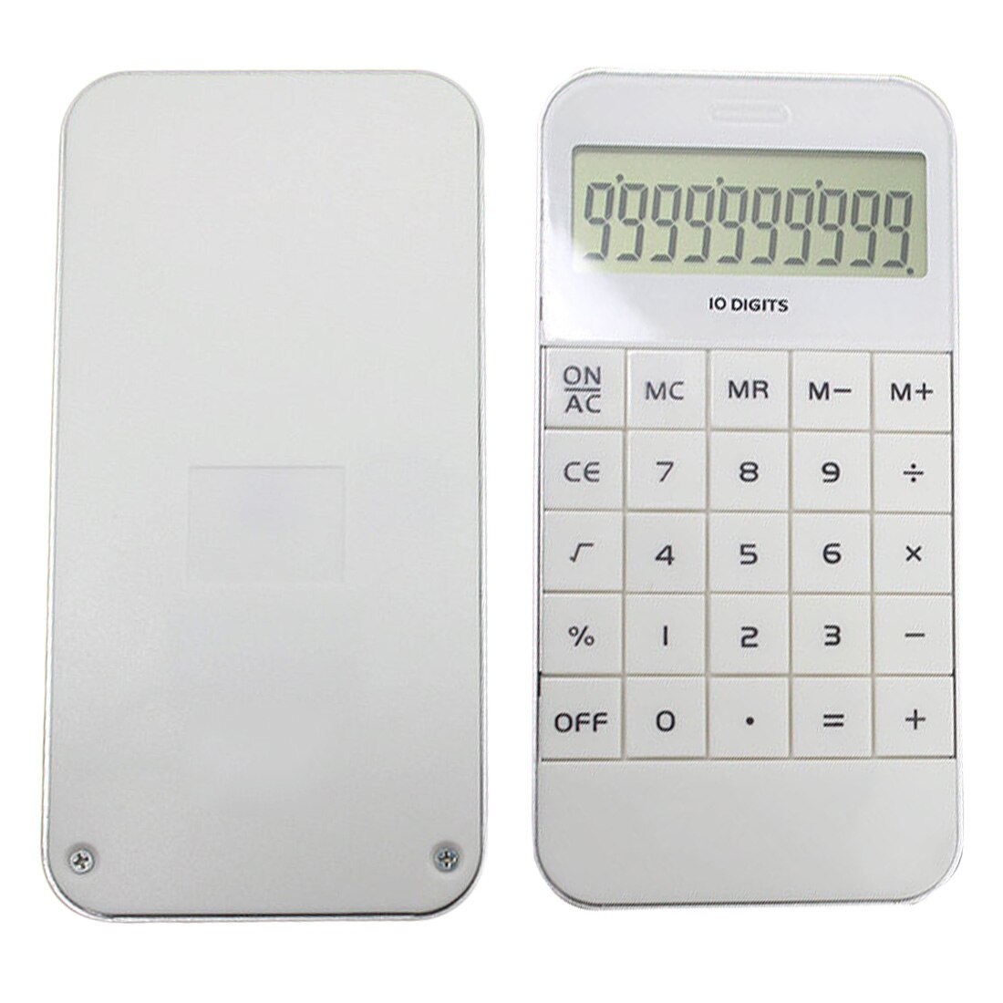 NOYOKERE White Office Home Calculator Office worker School Calculator Portable Pocket Electronic Calculating Calculator