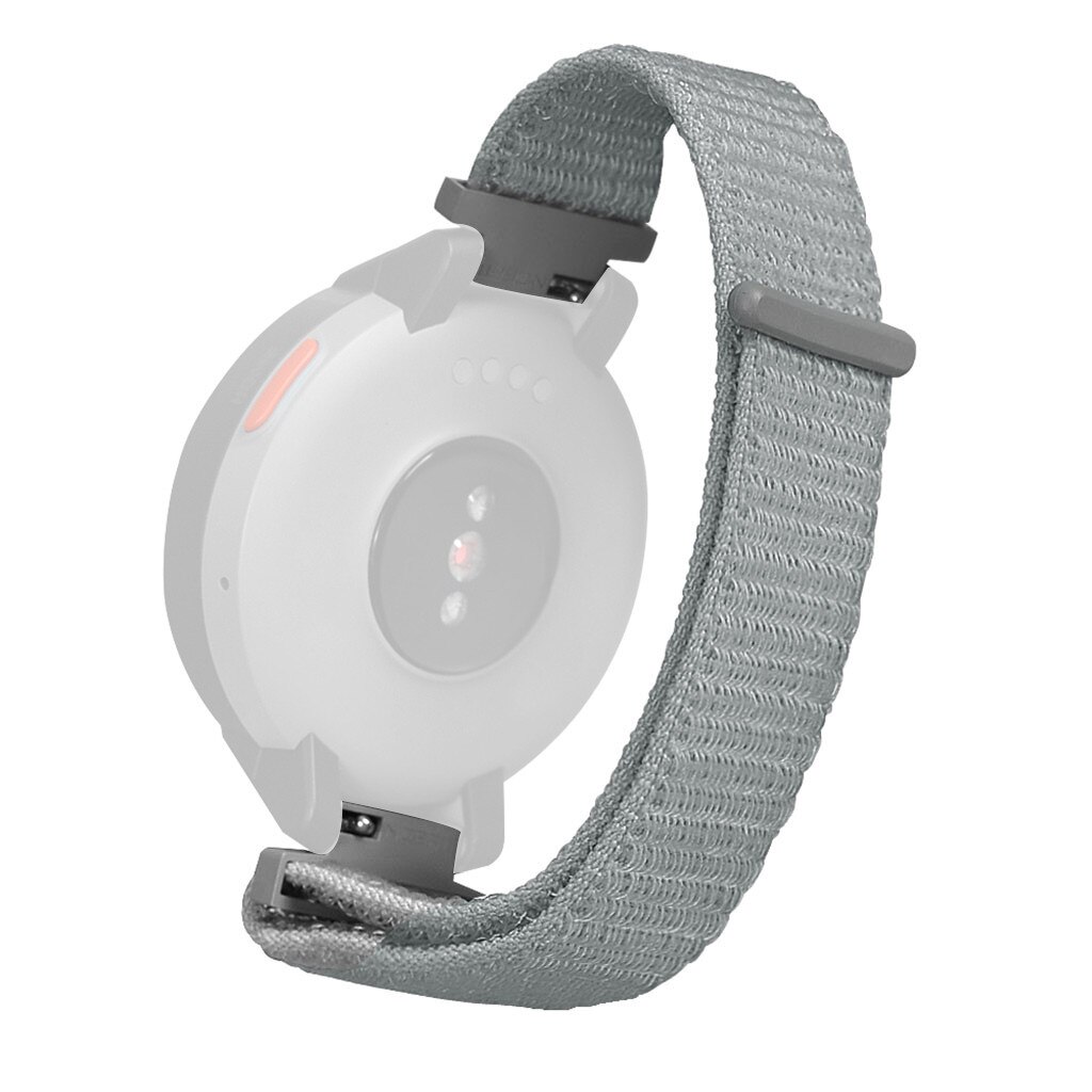 Reim til huami amazfit grense klokke erstatning nylon sportsløkke armbåndsrem til huami amazfit grense klokketilbehør: Grå