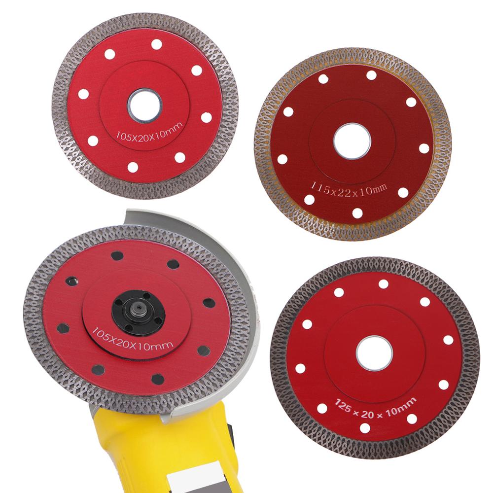 Red Pressed Sintered Mesh Turbo Ceramic Tile Granite Marble Diamond Saw Blade Cutting Disc Wheel Bore Tools
