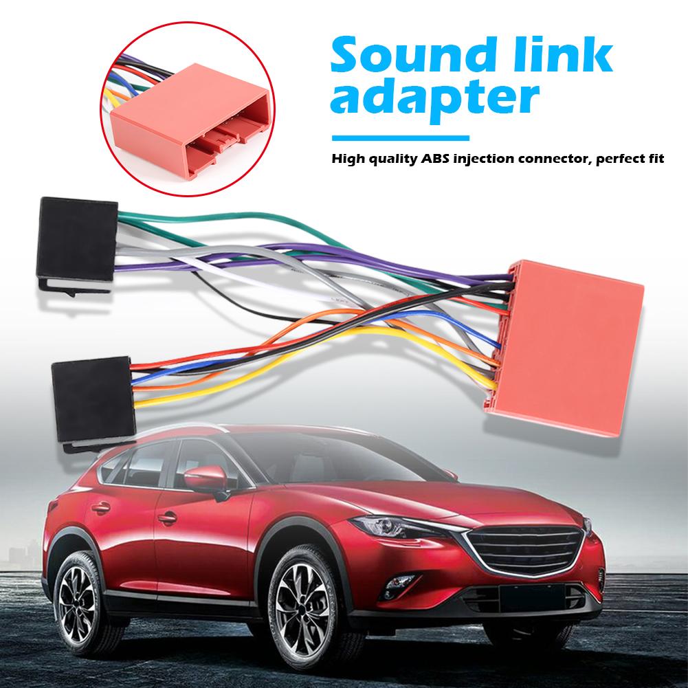 Conector de arnés de cableado para coche Mazda, accesorio de Radio estéreo de 13 Pines, estándar ISO, resistente a altas temperaturas y durabilidad