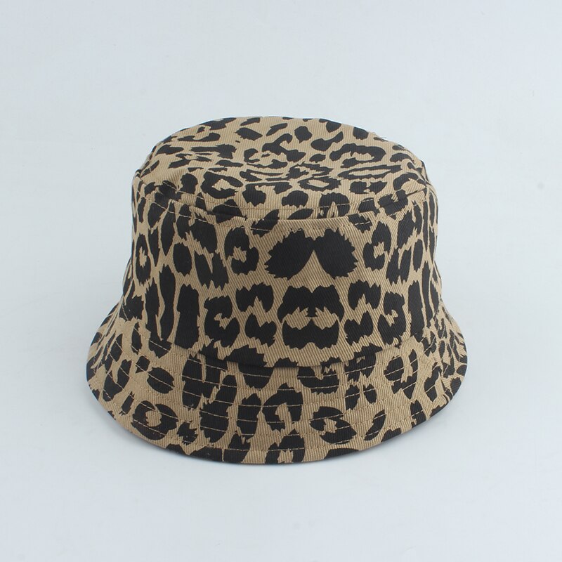 Chapéu bonito do algodão com cópia da vaca para o menino e a menina, chapéu do sol do verão, tampão do panamá, estilo do pescador: Preto