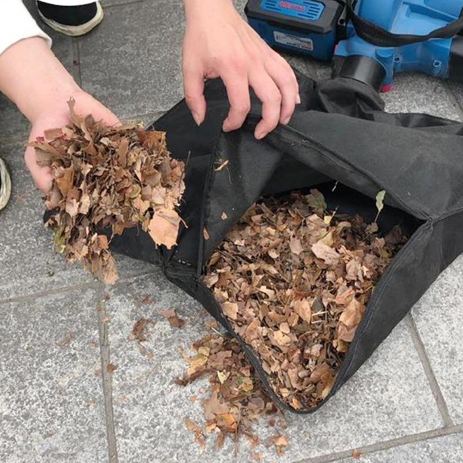 Reißverschluss Lagerung Blatt Gebläse Staub Sammlung Tasche Lagerung Reiniger Tasche saco de aspiradora de recogida de hojas sacco Profi prato