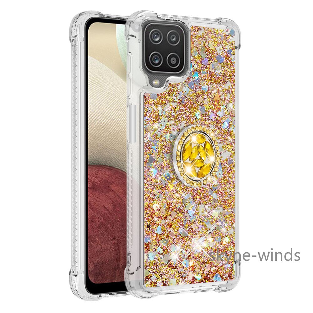 For Xiaomi Mi 10T lite 5G 10T 10T Pro Note 10 litee rhinestone ring buckle Anti-collision quicksand case cover coque casing: for 10T case / 5