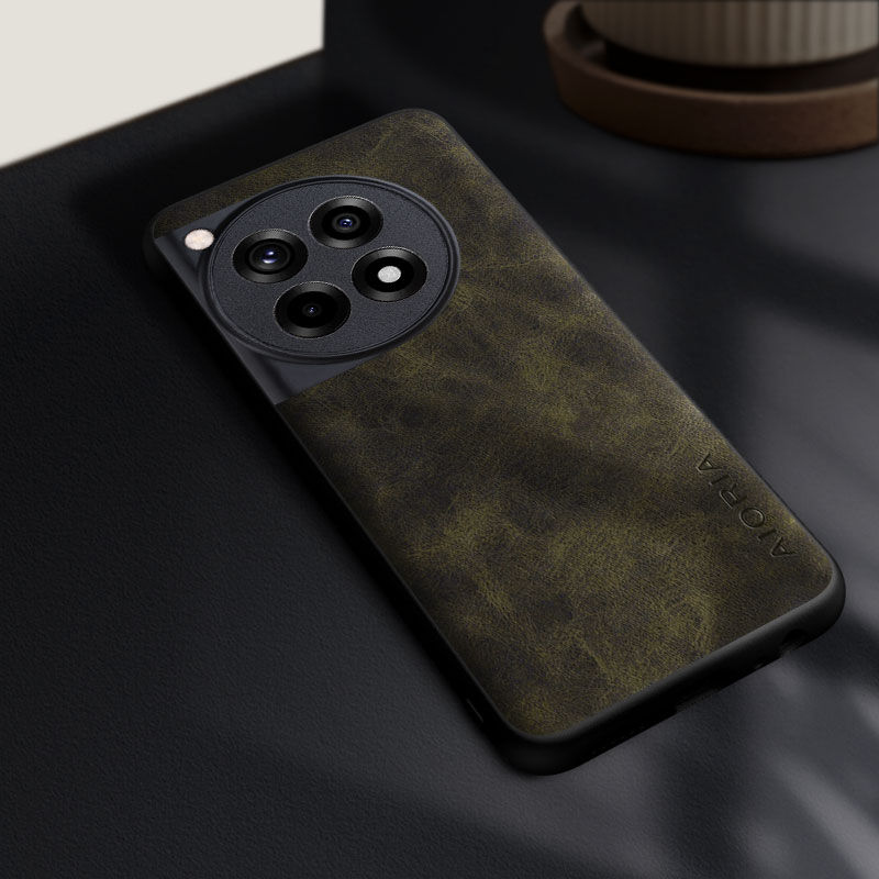 Custodia elegante per Oneplus 12R 13R 11R 13 12 11 10T 10 pro coque premio resistente copertura in pelle pu funda capa: Denim / Grigio chiaro