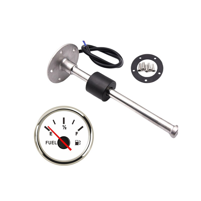 0-190 OHM Fuel Tank Oil Level Indicator Fuel Gauge Digital Fuel Gauge Oil Level Gauge For Ship Truck Car: Default Title