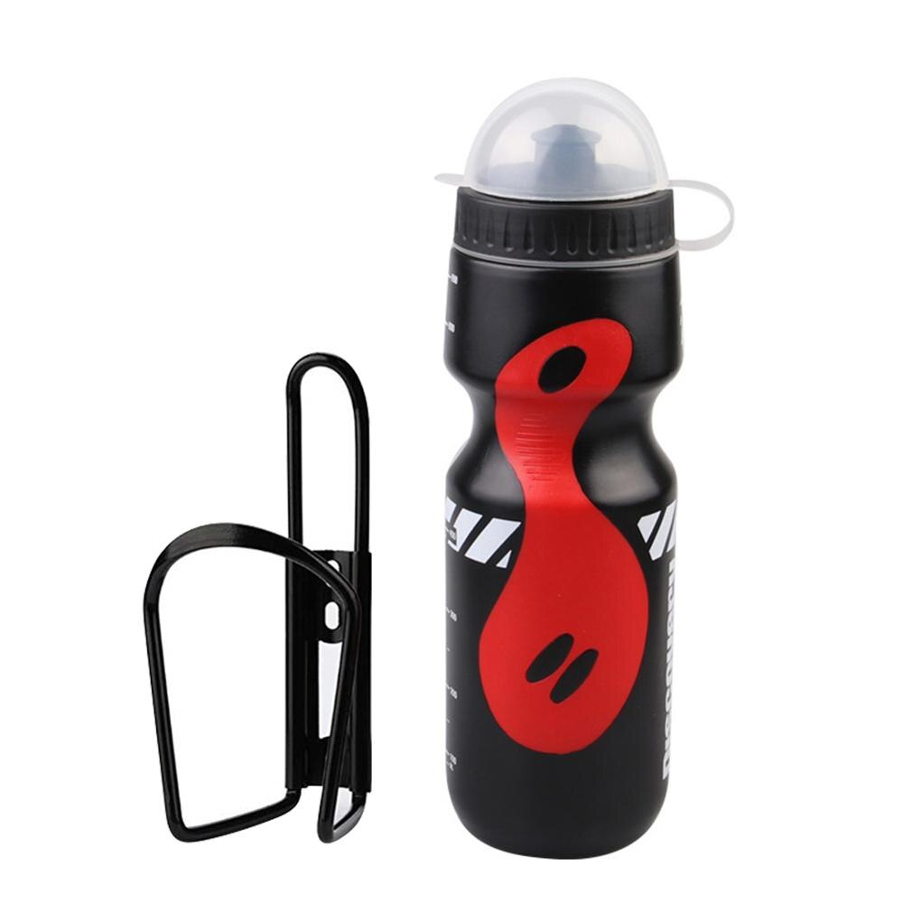 650ml Bicycle Water Bottle with Holder Aluminum Alloy Folding Cage Bracket Riding Cycling Kettle Holder Mount Kit Drink Cup: 650ML with holder