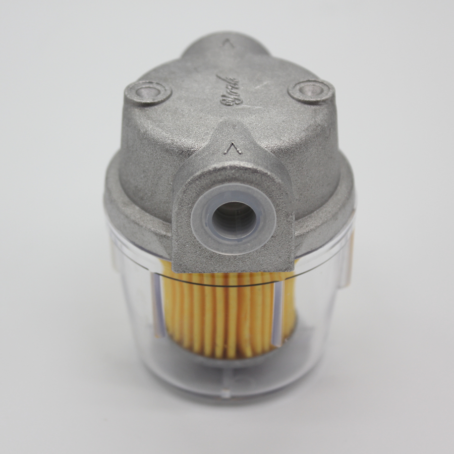 Oil filter for oil burner Transparent P.C. Cup 1/4" 3/8" Small Diesel Fuel Filter for Boiler 25L/H: green