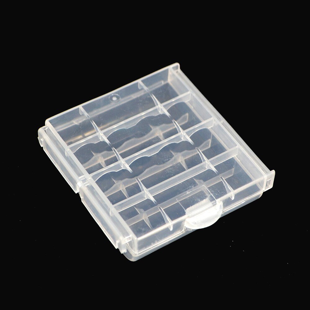 Colorful Plastic Case Holder Storage Box Cover for 10440 14500 AA AAA Battery Box Container Bag Case Organizer Box Case: White