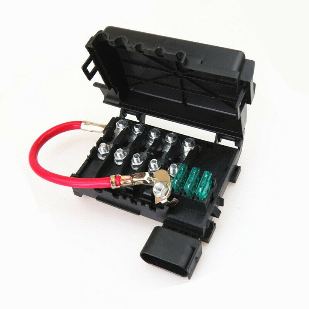 Scjyrxs accuzekeringkast + stekkerkabel voor golf bora  mk4 kever  a3 s3 seat leon octavia 1 j 0 937 773 1 j 0937617d 1 j 0 937 617d