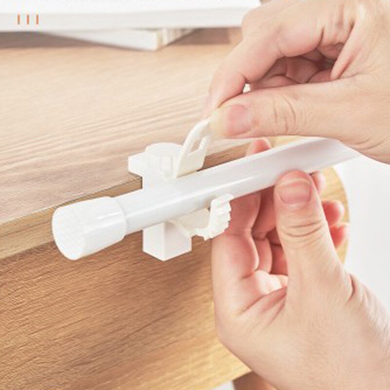 2pcs Adjustable Crossbar Rod Support Clamp Holder Curtain Rods bracket