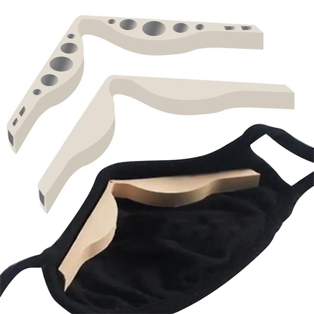 5pcs/pack Face Mask Silicone self-adhesive Nose Bridge Increases Breathing Space Anti-fogging Nose Bridge Myopia Glasses Mask