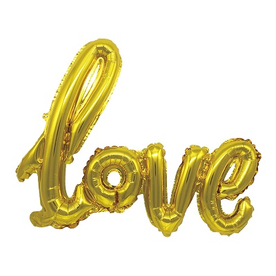 China Fabrikant Verjaardag Kerst Gelukkig Nieuwjaar Goud Brief Folie Ballon Materiaal I Love U Kids Baby Feestartikelen 32": Gold / 18 inch