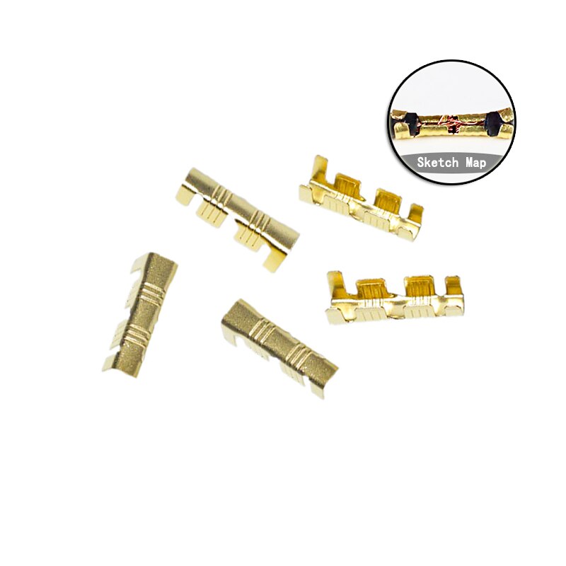 100 stücke 453 U-förmigen klemme 0,5-1,5mm 2-2,5mm spleißen Endgeräte Kalt-gedrückt stecker Kabel Elektrische Sertir Draht Verbindung