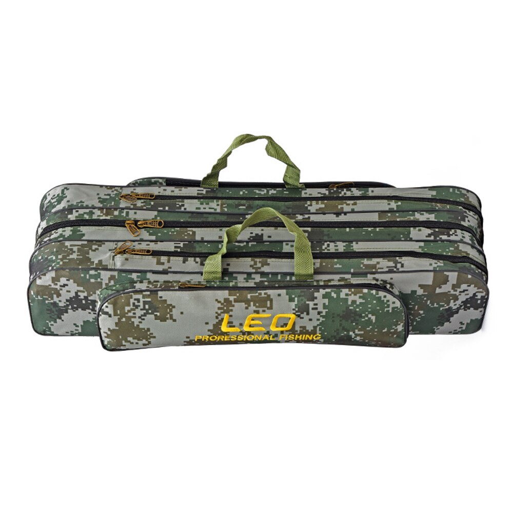 Twee/Drie Lagen 80 cm/90 cm Hengel Reel Tas Vissen Pole Gear Tackle Tool Reistas opbergtas Vissen Cover Bag