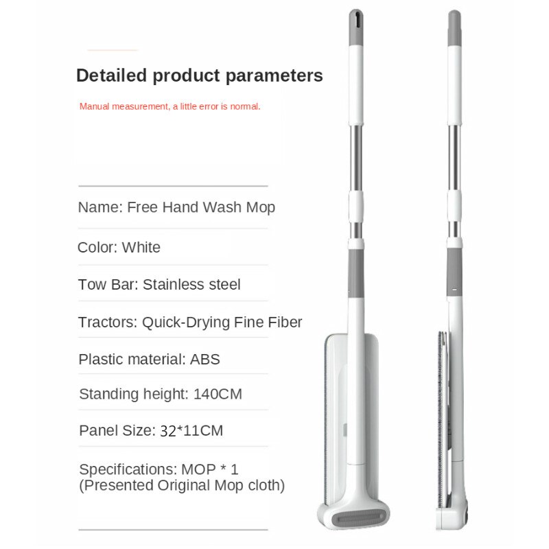 Vadrouille pour le lavage des sols, outils autonettoyants pour l'entretien de la maison, plats, Lazy Wonderlife Lightning offre un Type coulissant