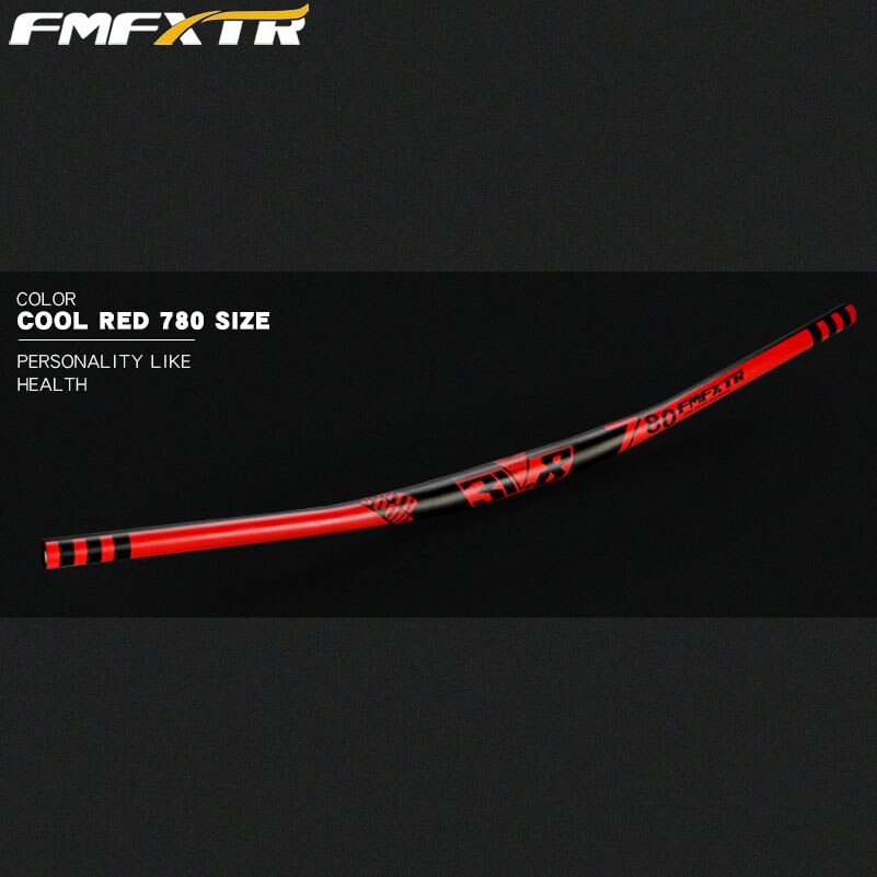 Aluminiumlegering fietsstuur mtb xm dh downhill racefiets stuur stijging stuur 10 graden backsweep 31.8*720/780mm: 780mm rode