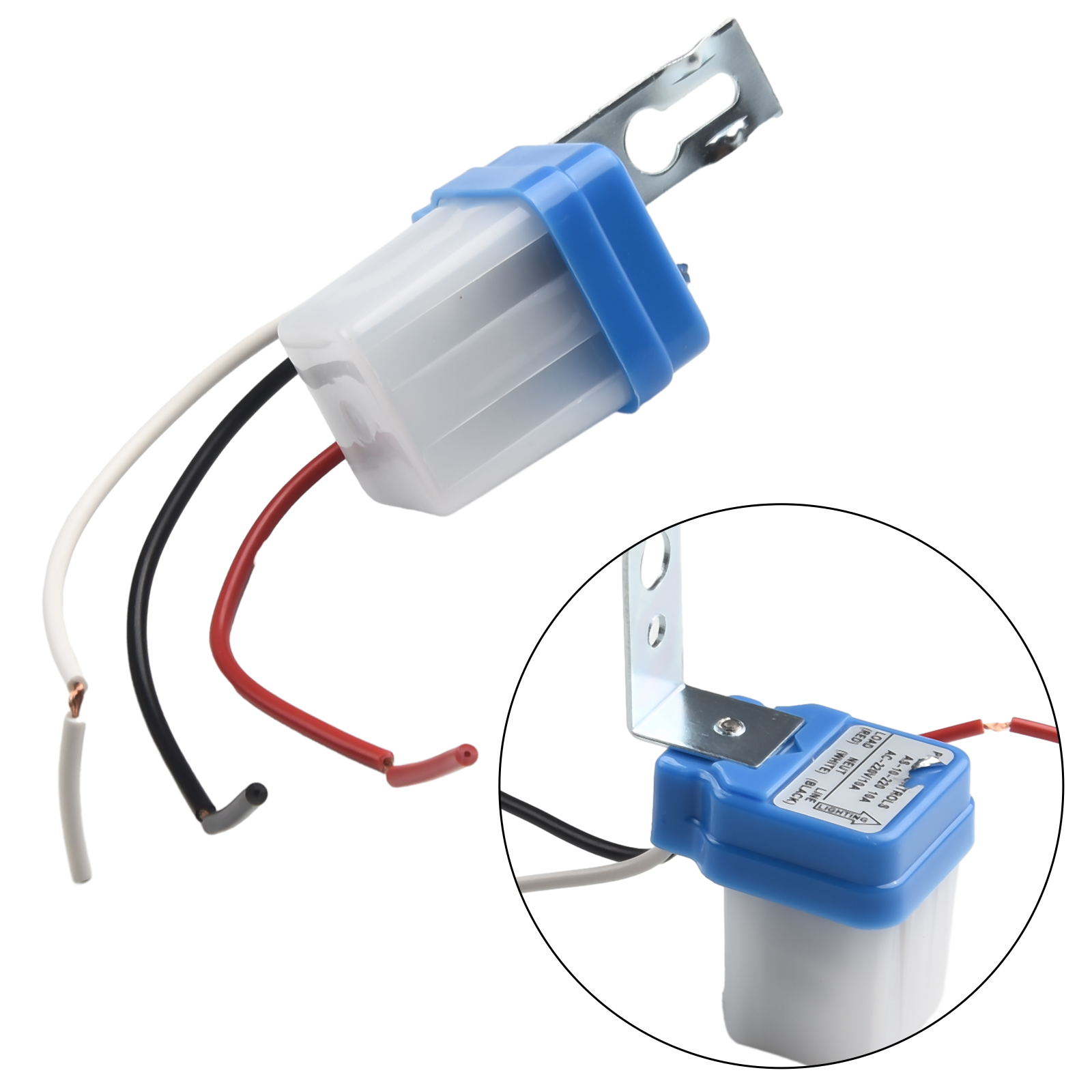 Interruptor crepuscular 220V Sensor crepuscular interruptor de Sensor de luz automático encendido apagado fotocélula lámpara de calle controlador de interruptor de luz