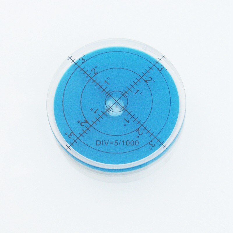 Haccury 60*12mm cirkulärt vattenpass med rund bubbelpass universal grader: Blå