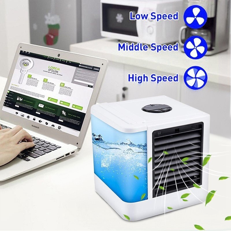 enfriador de aire Premium y humidificador aire acondicionado portátil mini ventiladores Dispositivo de aire acondicionado 7 luces de color