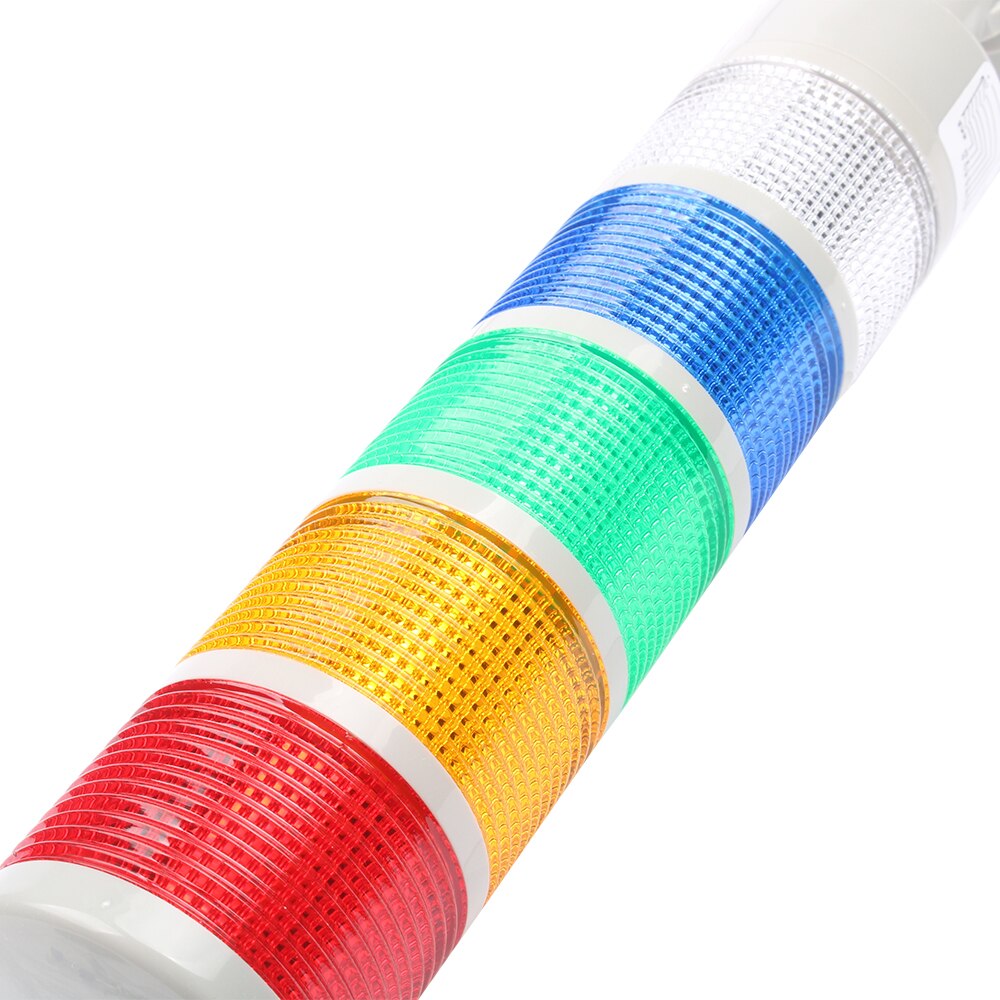 5 Layers Rotatable 180 Stack Light Warning Light Industrial for CNC Machine DC 24V 12V AC220V 110V Steady Flashing LED Light