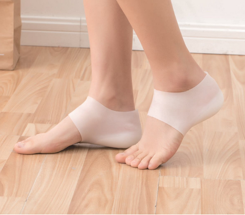 Solette invisibili in Silicone per altezza interna sollevamento aumento calzini protezione per piedi esterna cuscino per tallone uomo donna soletta nascosta: S-3cm A