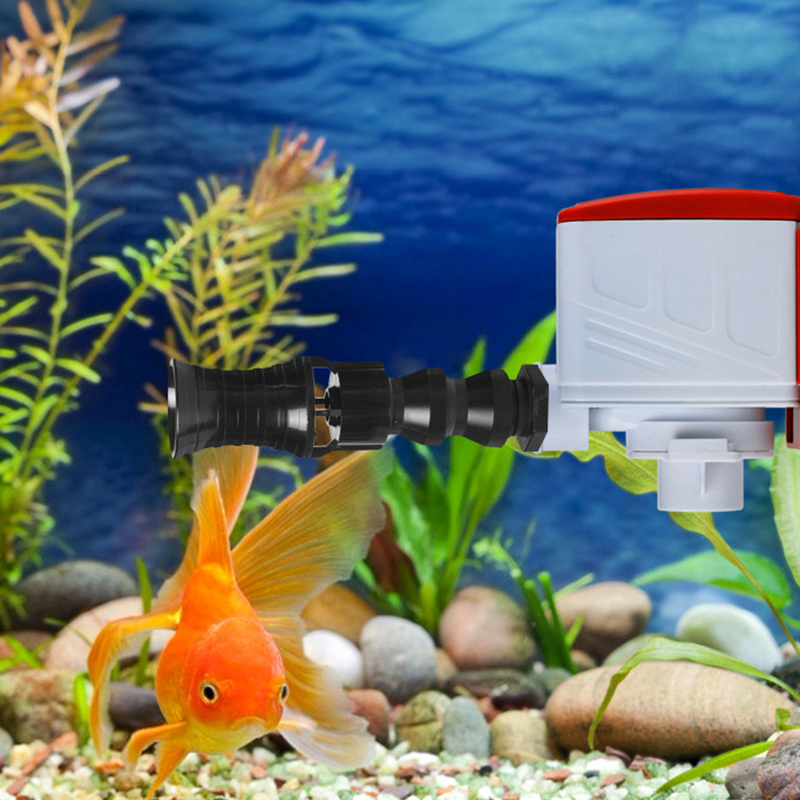 Adjustable Direction Vortex Water Flow Accelerator Aquarium Fish Tank Rotating Water Outlet Nozzle For Hose Thread 1/2" 3/4'' 1'