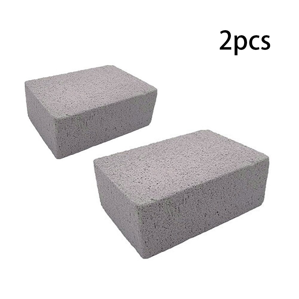 2PCS BBQ Grill Cleaning Brick Griddle Pumice Stone Rack Cleaner Kitchen Gadgets Accessories Camping Convenient Tool